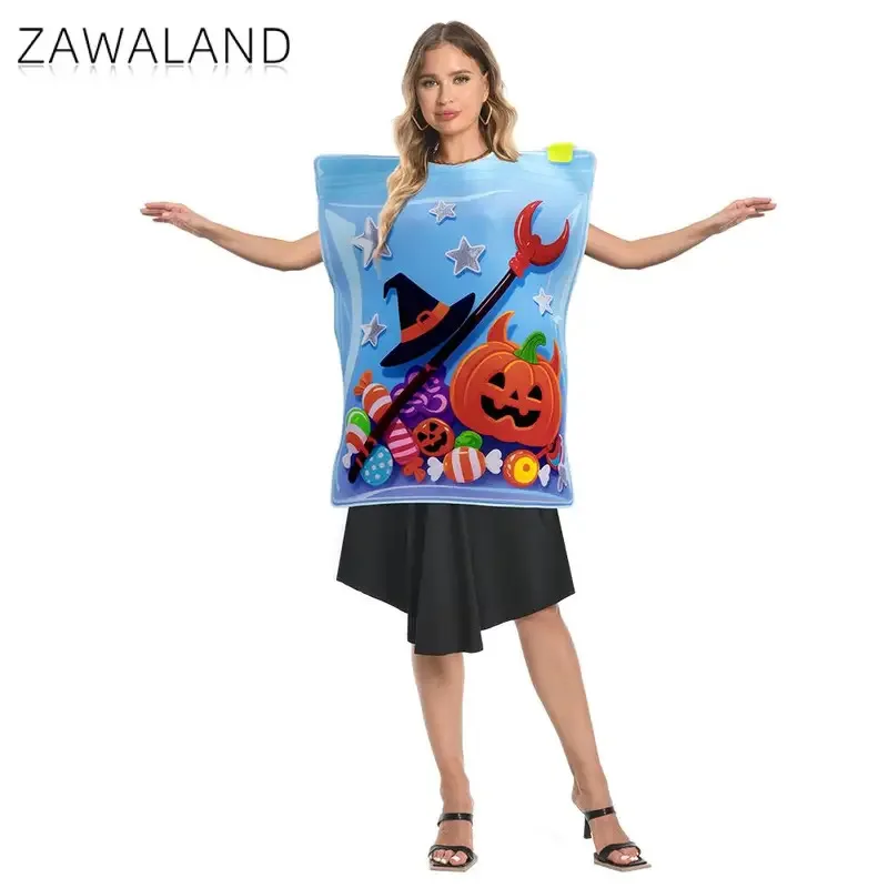 Halloween Lustiges Kostüm Cosplay Kürbis Grafik Schwamm Anzug Erwachsene Festival Parade Dress Up Party Performance Kleidung