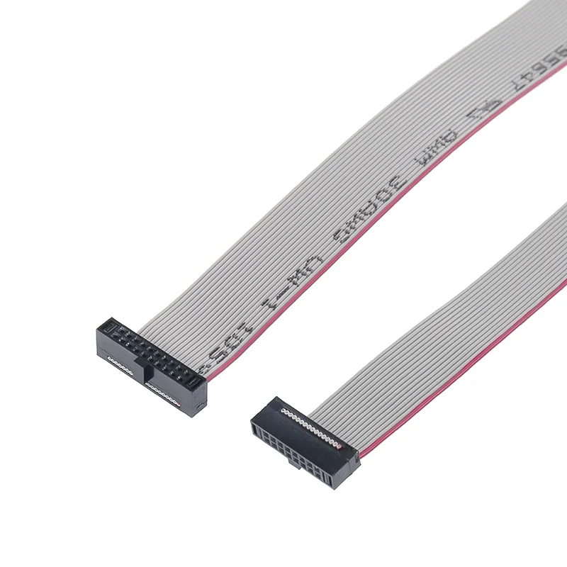 1Pcs FC 1.27mm Pitch Gray Flat Ribbon Data Cable IDC Double Ends Same Direction 6P/10/14/16/20/30/34/40/50 Pin JTAG ISP Download