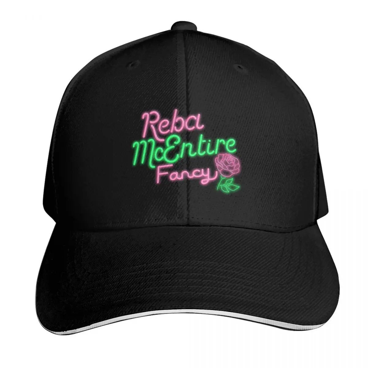 Vintage Reba McEntire 80s Neon Baseball Cap Summer Beach Travel Streetwear Hip Hop Trendy Vintage Retro Embroidered
