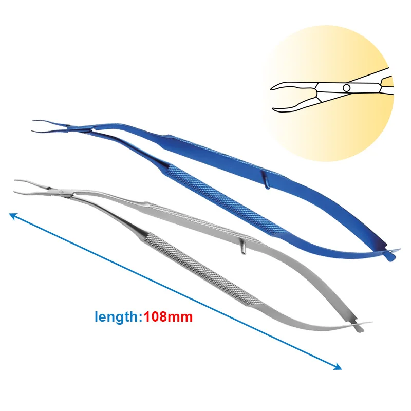 Pince à Paupières Incurvée en Titane et Acier Inoxydable, Générateur de Micro Dansant