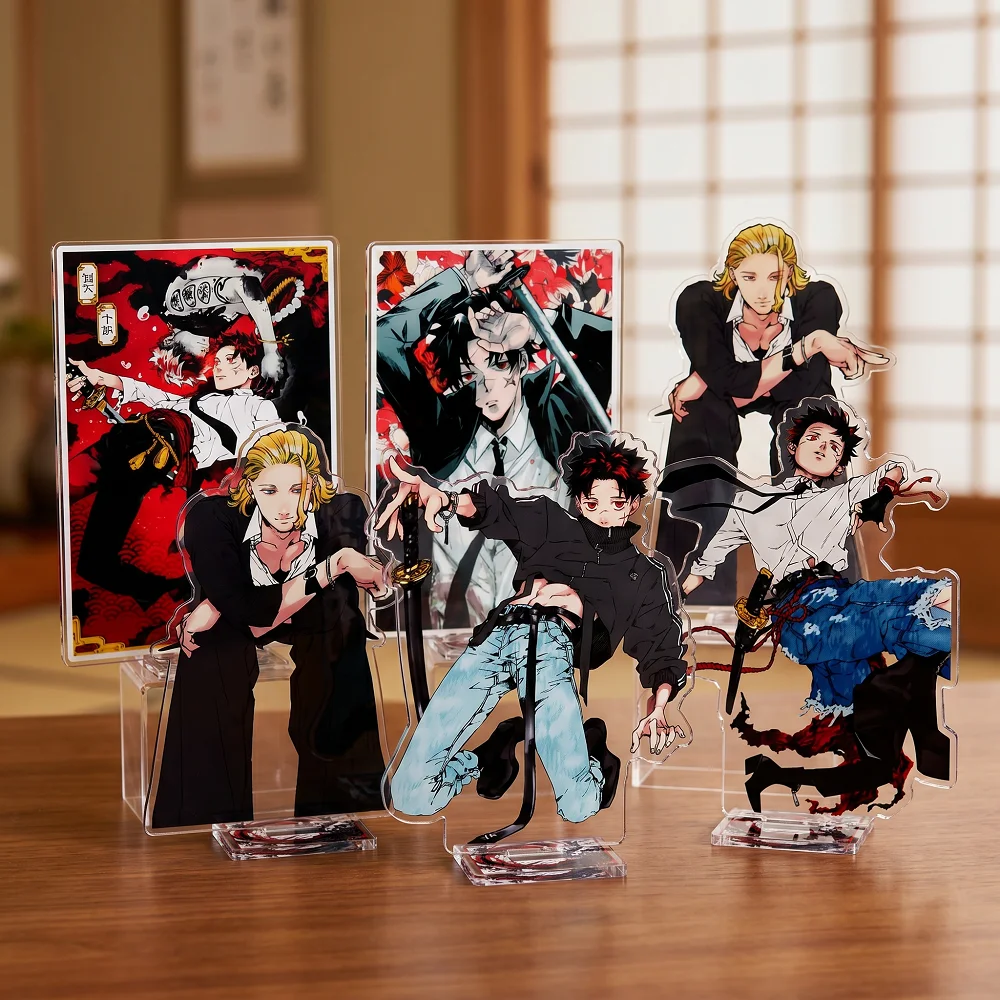 

Anime Kagurabachi Acrylic Standee Chihiro Hiyuki Hakuri Shiba Figure Model Plate Desk Decoration Collectible Fans Gift keychain