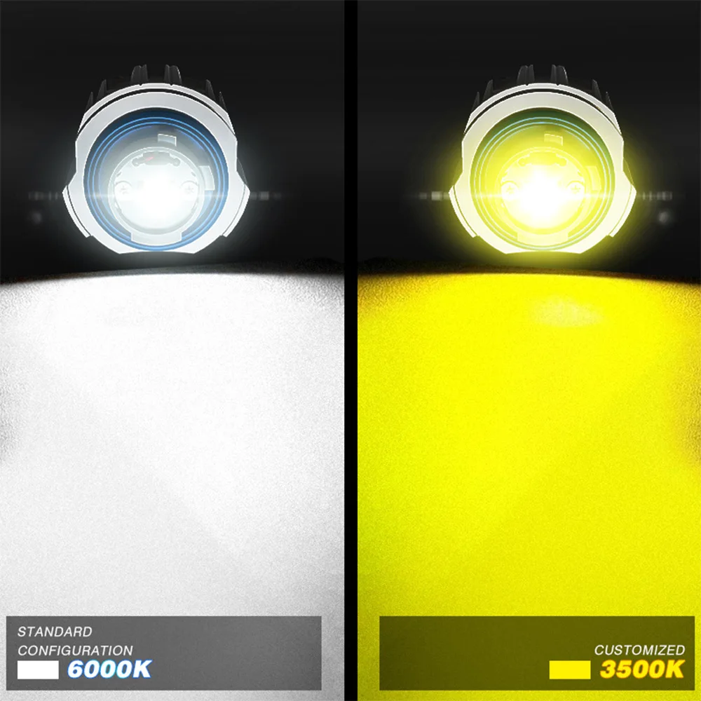 FOR Honda Ridgeline 2021+ L1B LW5B LED Fog Light with Cooling Fan Turbo Dual Color Yellow White Car Driving Lamp view 3