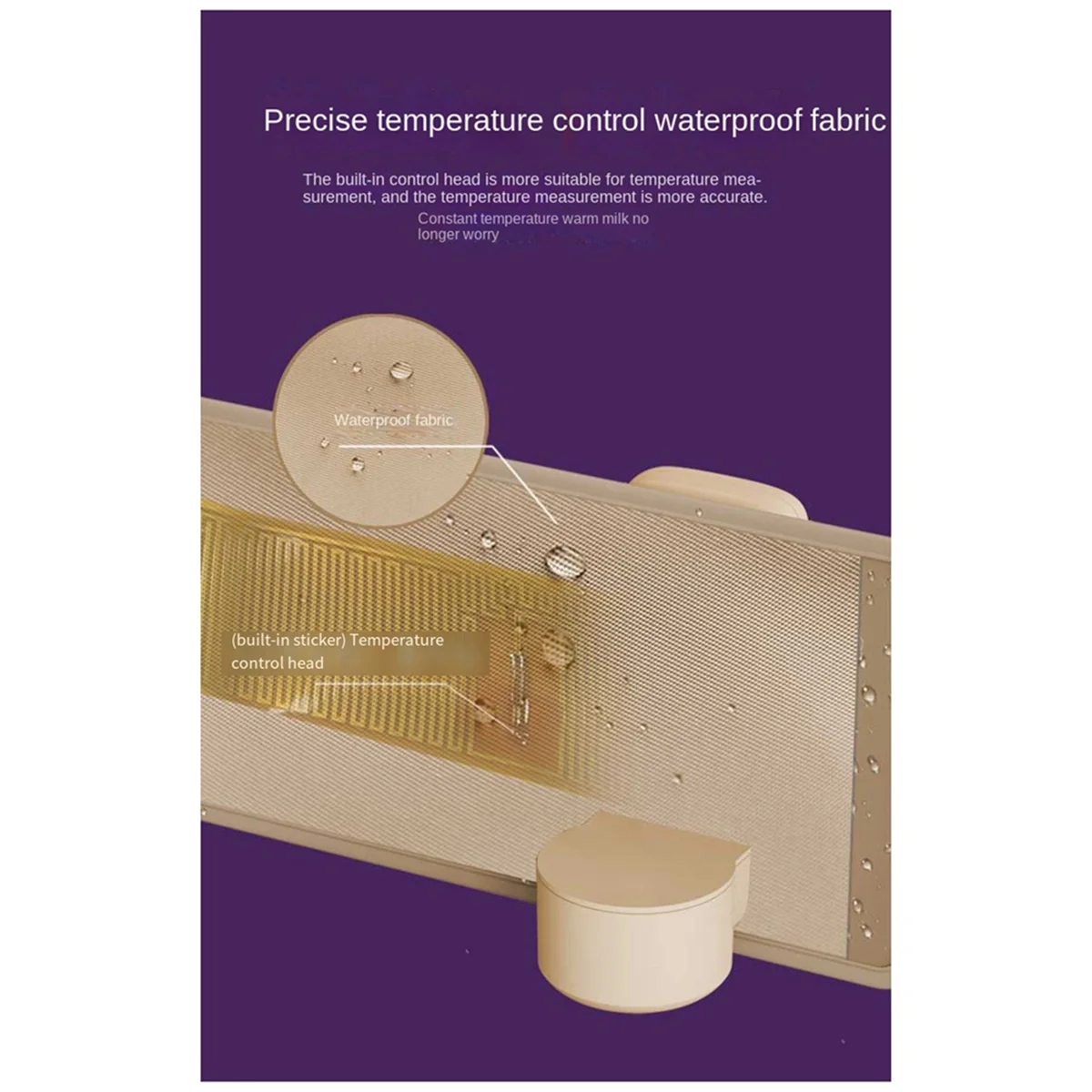 Giacca riscaldante per biberon CALDA Regolazione a 6 livelli Display della temperatura Luce notturna Illuminazione Riscaldatore portatile per biberon 6000Amh B