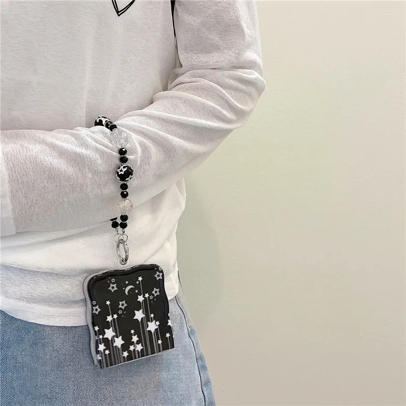 Funda trasera para Samsung Galaxy Z Flip 5, carcasa a prueba de golpes, brazalete de estrella, onda IMD, Z Flip5, ZFlip5