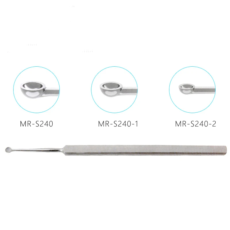 กล้องจุลทรรศน์ ophthalmic instruments Eye curette meibomian glland curette mollusc curette เครื่องมือสแตนเลส