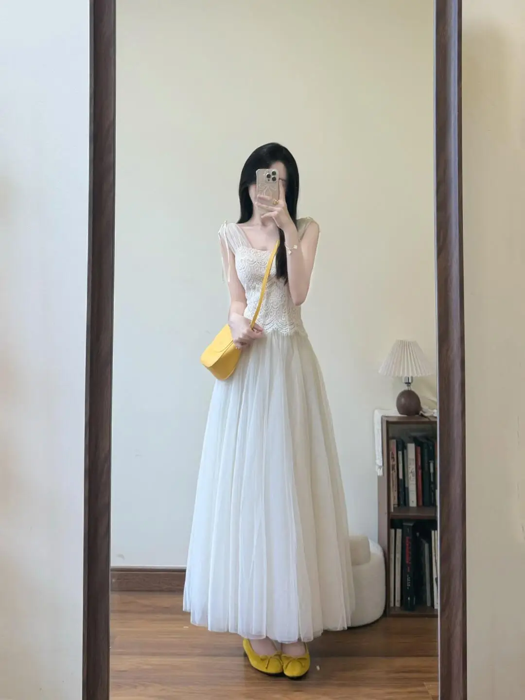 

Summer Lace Top And Mesh Skirt Set Women's plus Size Fairy Tale Style Soft And Gentle Fashionable Two-Piece Suit Korean Style