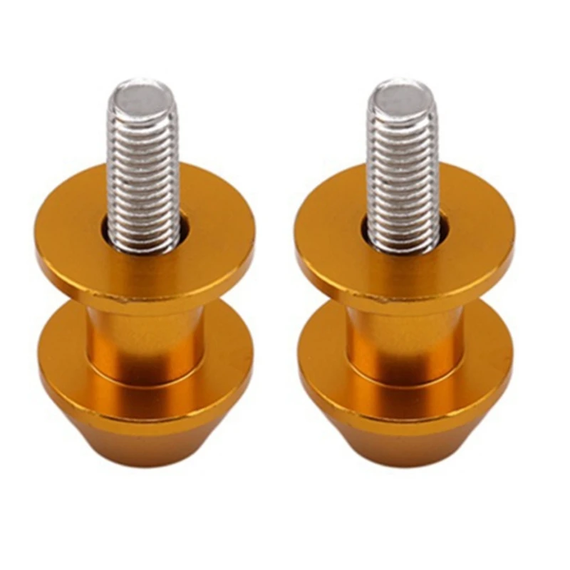 Pair Of Universal 8mm Motorcycle Bobbins For Rear Stand Secure Mounting