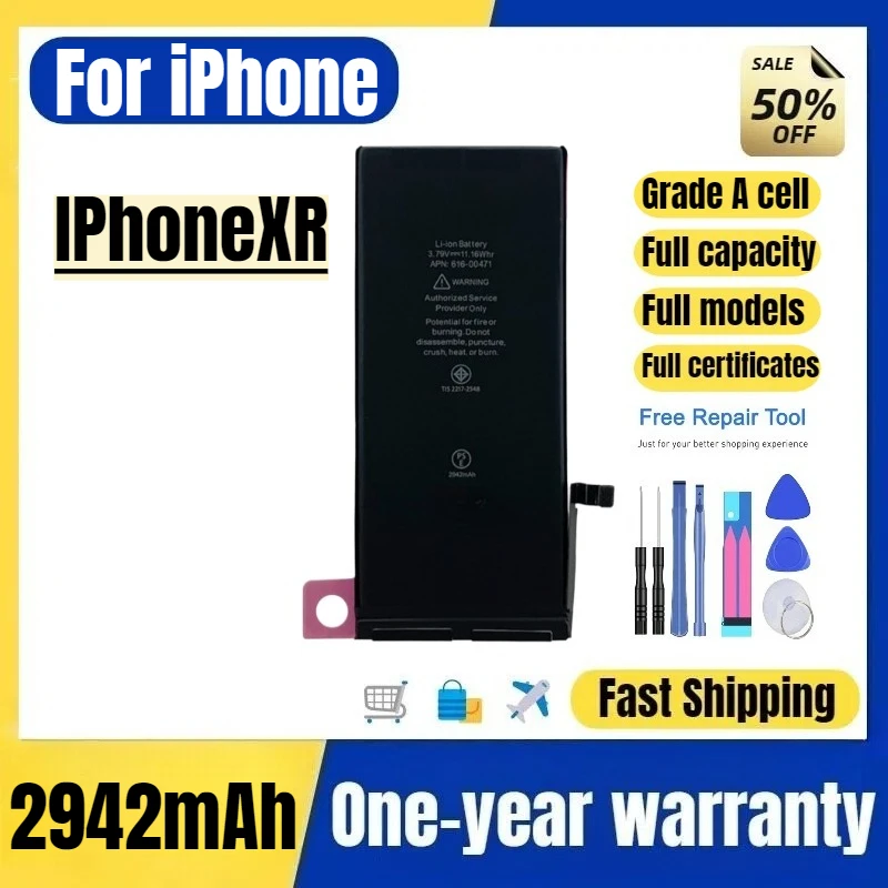 

Аккумулятор A2105/A1984/A2107/A2108/A2106 для iPhone XR, высококачественная замена батареи, элементы класса A