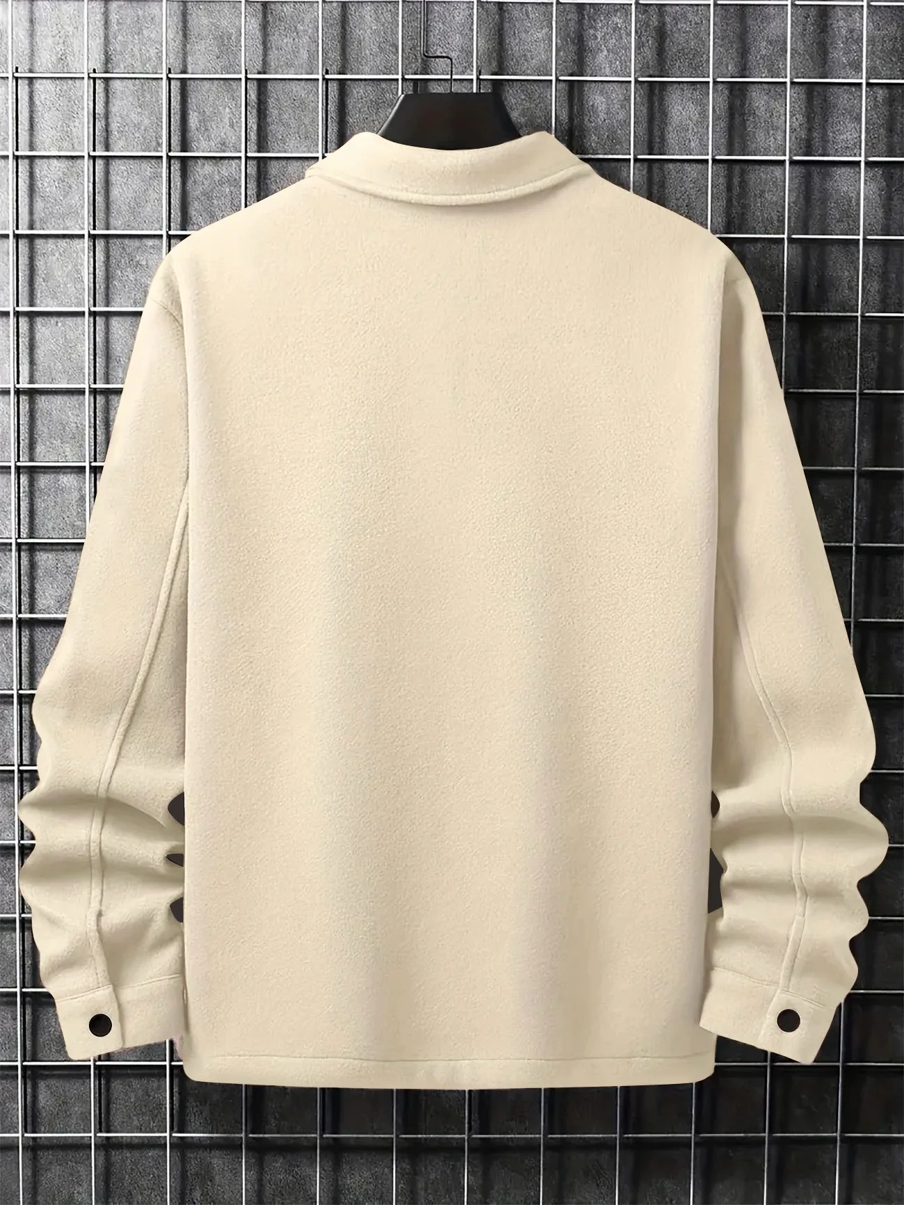 2025 Cross border New European and American Business Leisure Men's Collar Jacket Autumn/Winter Solid Color Matte Coat