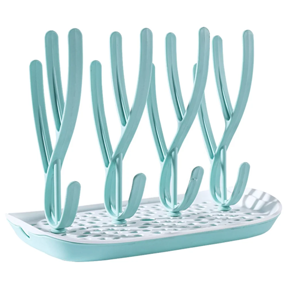 

Baby Bottle Drying Rack PP Material Smooth Surface Detachable Design Compact Lightweight Portable Bottle Cup Draining Stand