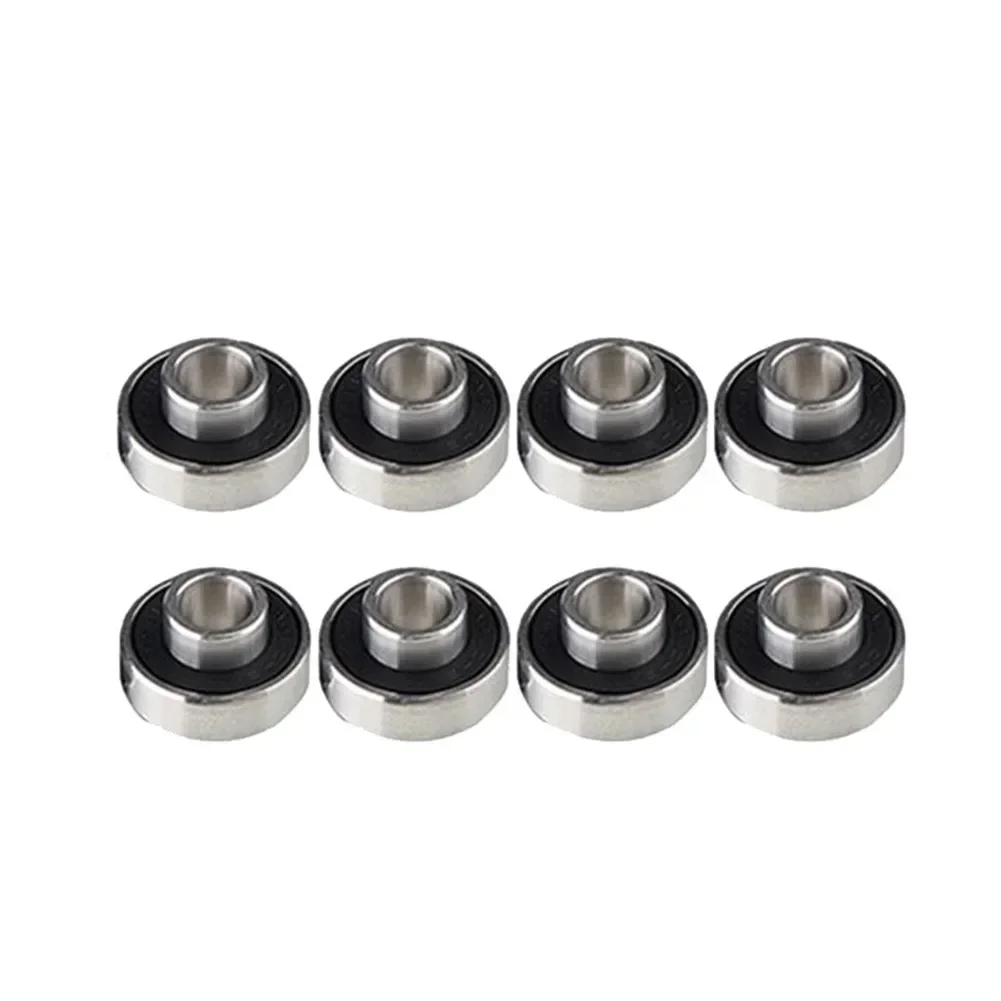 4pcs Skateboard Bearings 608-2RS Long Plate Integrated Bearing ABEC-11 High Speed Silent Speed Bearing Single-row Bearing Parts