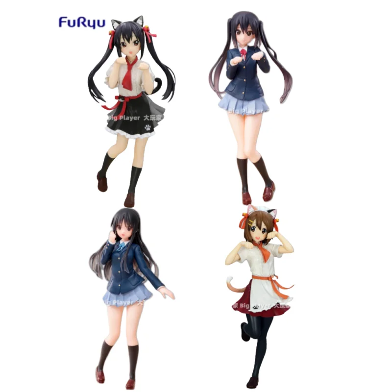 

[In Stock]Furyu Genuine K-On! Hirasawa Yui/Akiyama Mio/Tainaka Ritsu/Tsumugi Figure Anime Toy Genuine Model Collection