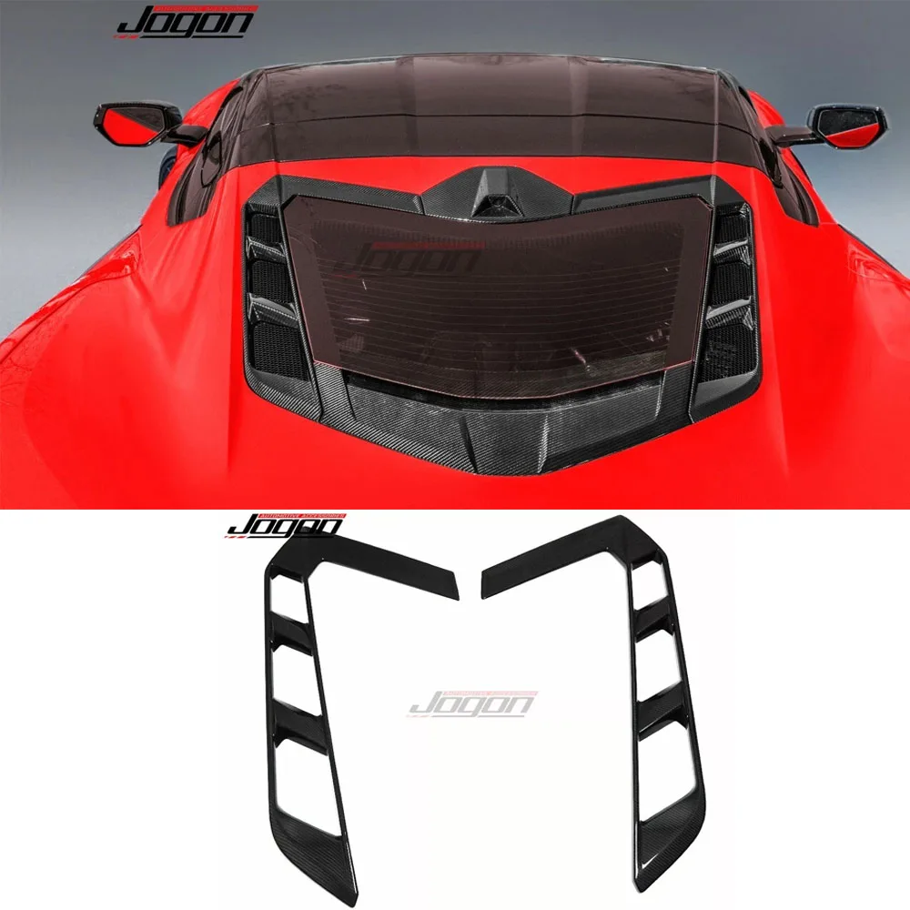 

For Chevrolet C8 Corvette Coupe Z51 Z06 2020+ Car Roof Window Hatch Vent Cover Decoration Carbon Fiber Exterior Accessories