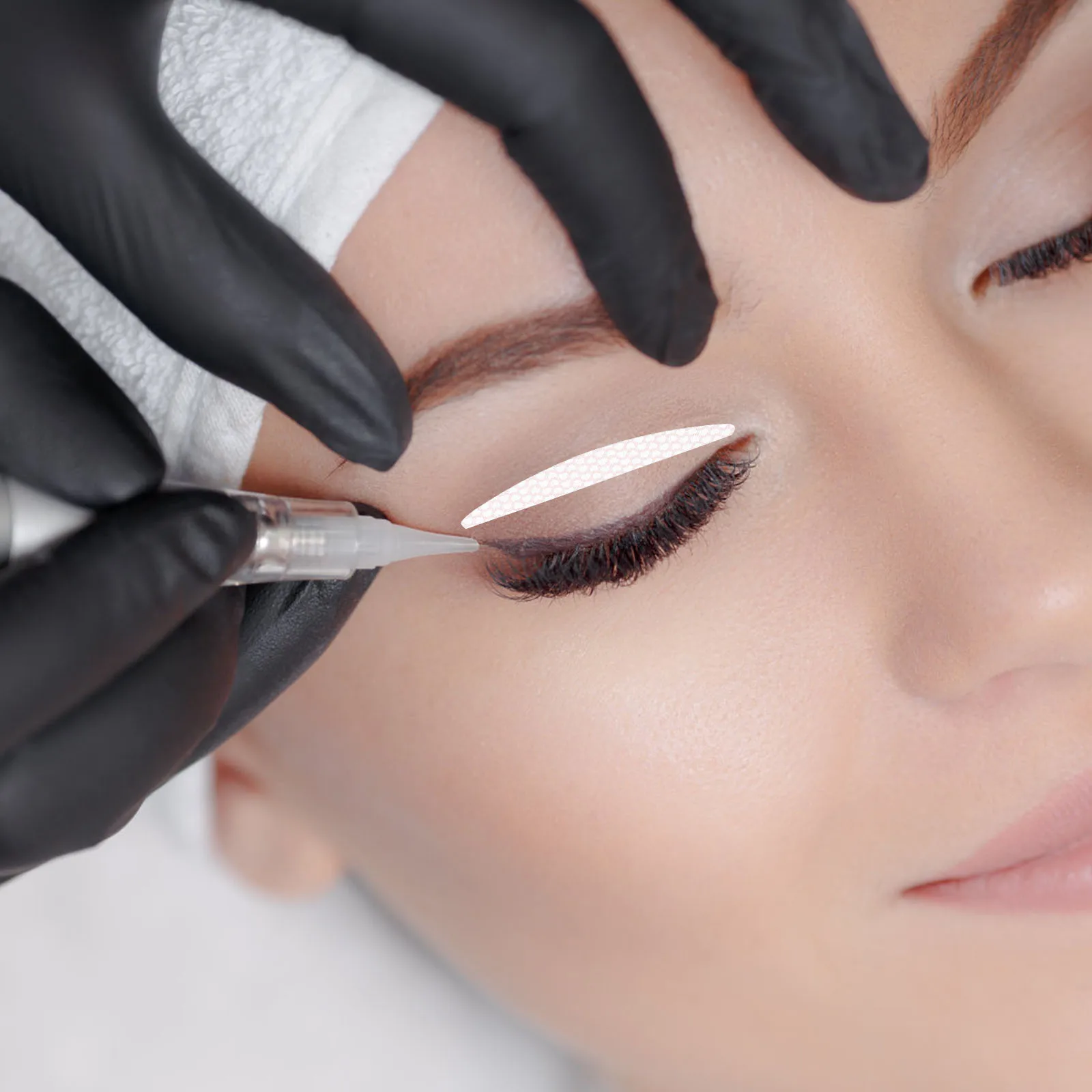 25 Blatt doppelter Augenlid-Aufkleber, unsichtbares Mesh-Klebeband, Augenlifting-Werkzeug, Enhancer-Patches für Make-up-Aufkleber, doppeltes Augenlid-Klebeband