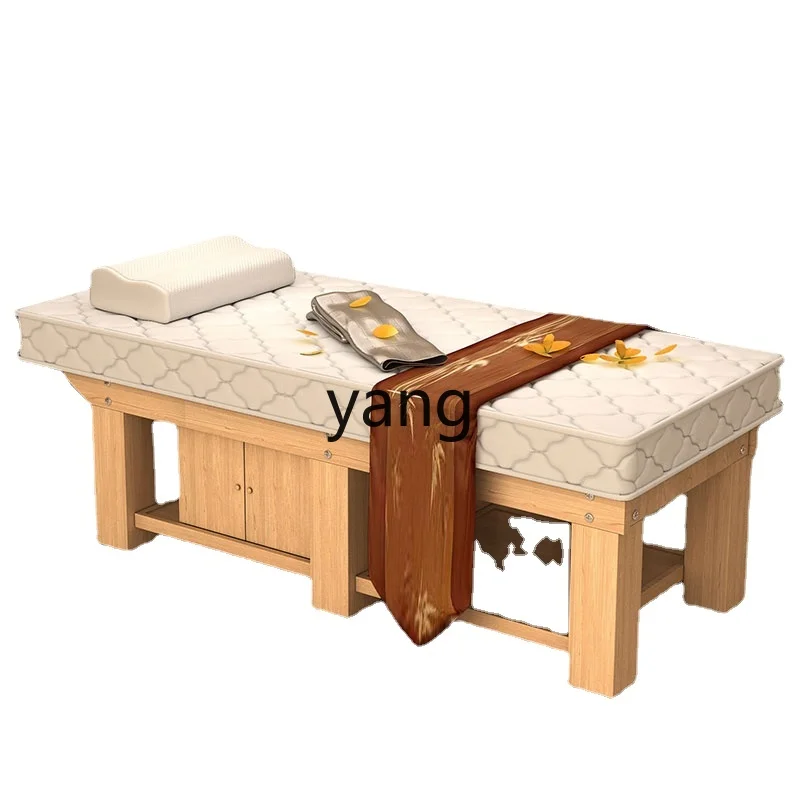 CX Electric Solid Wood Beauty Latex Bed Medical Massage Ear Cleaning Bed for Beauty Salon