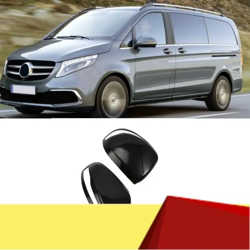 

Car Rearview Side Mirror Cap For Mercedes Benz Vito V-CLASS V250 V260 V220 W447 2016-2019 Door Rearview Mirror Cover Accessories