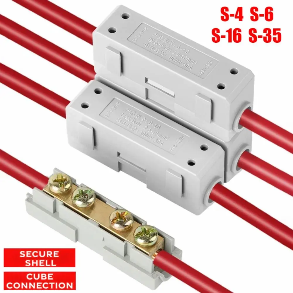 Electrical Connectors Spliceable High Power Splitter Brass Reusable Quick Terminal Block Terminal Blocks Electrical