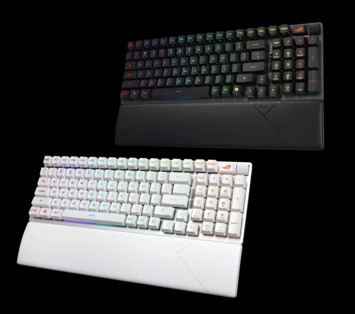 New ROG Strix Scope II 98 RX Wireless 96% Layout Multifunction ABS PBT Doubleshot Keycaps Gaming Keyboard