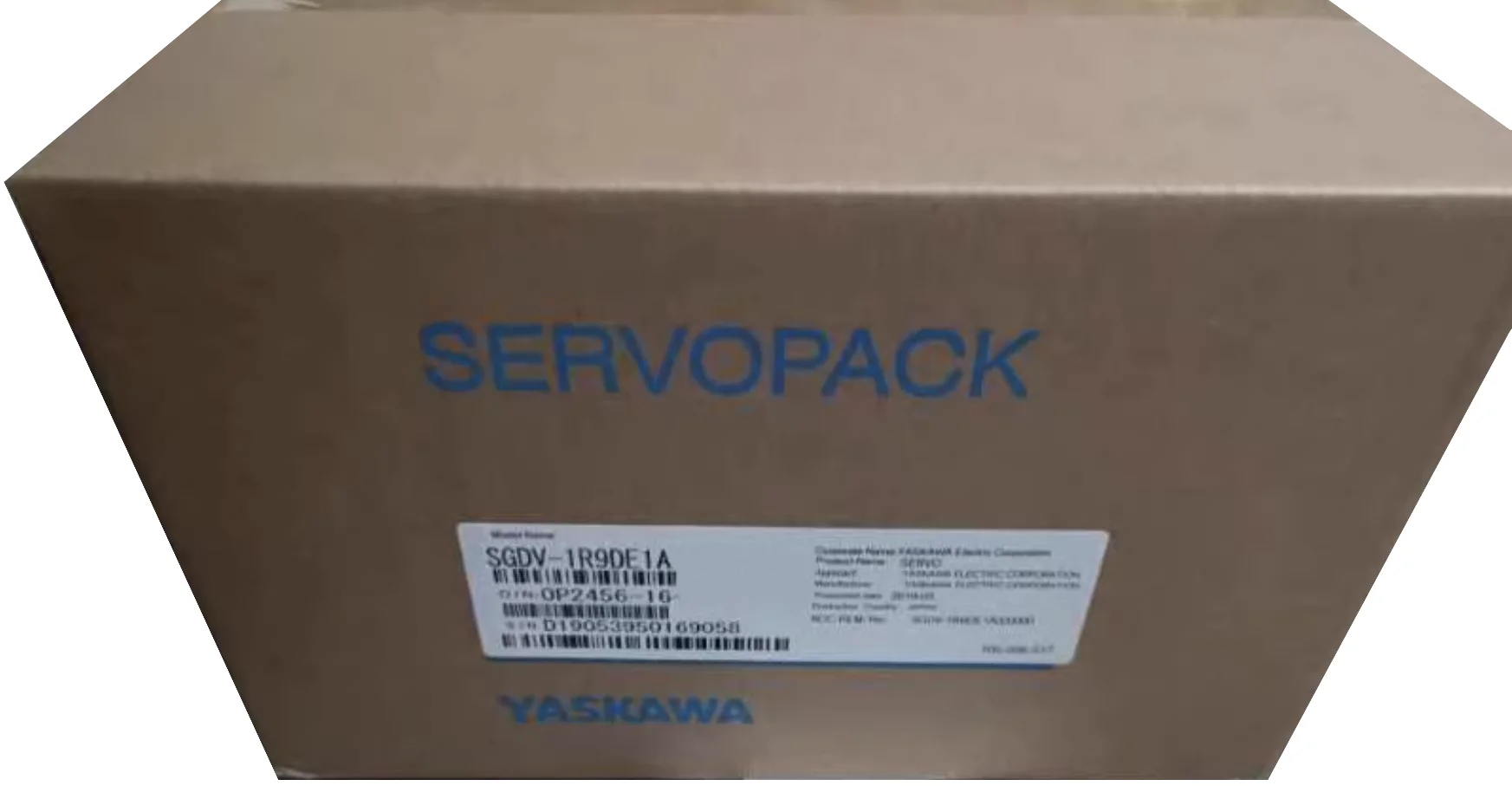 Genuine Original SGDV-1R9DE1A Brand New Servo Drive Original Genuine，Fast Shipping，SGDV 1R9DE1A