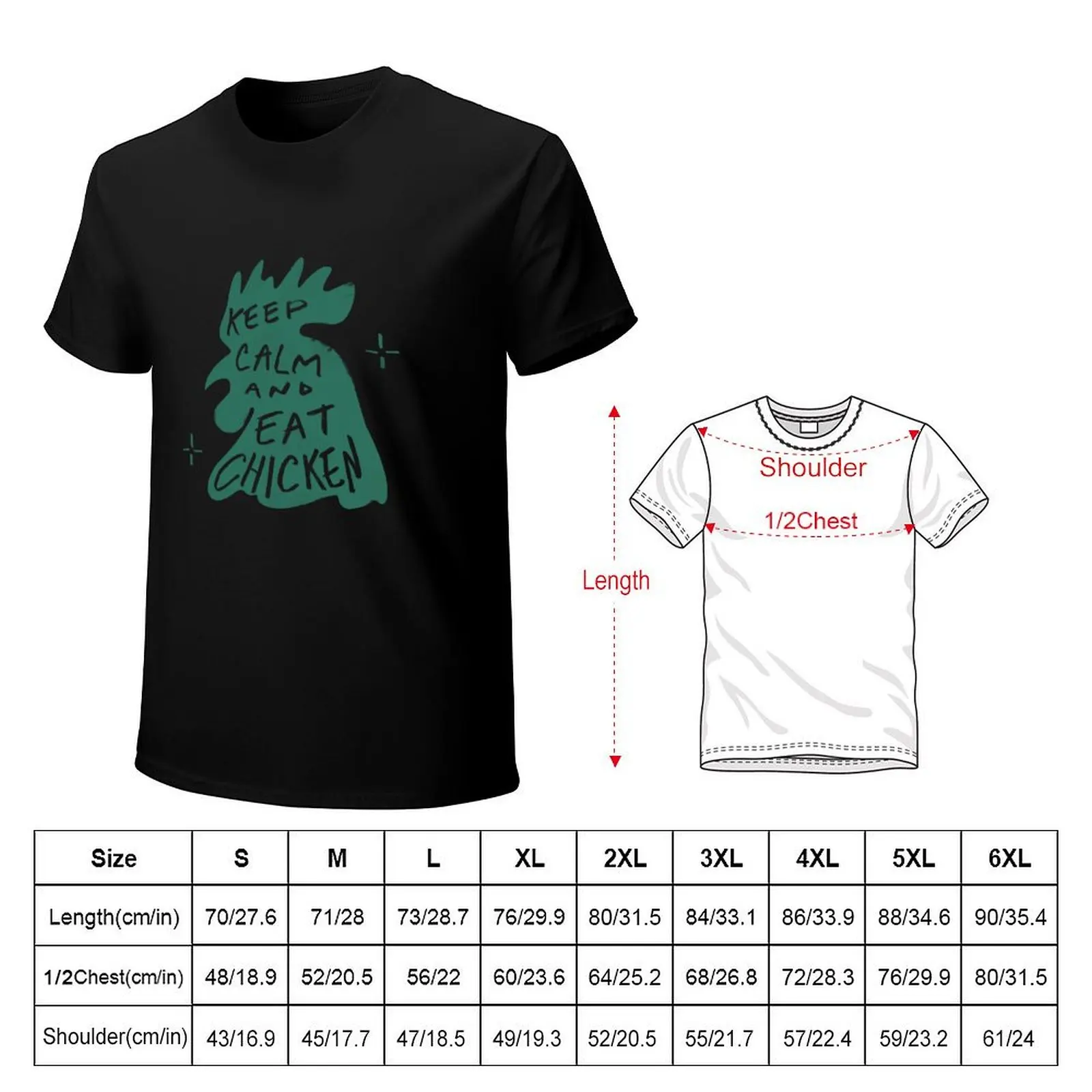 Keep Calm And Eat Chicken Thai BL Moonlight Chicken T-Shirt Large Size Basic Casual T-Shirt