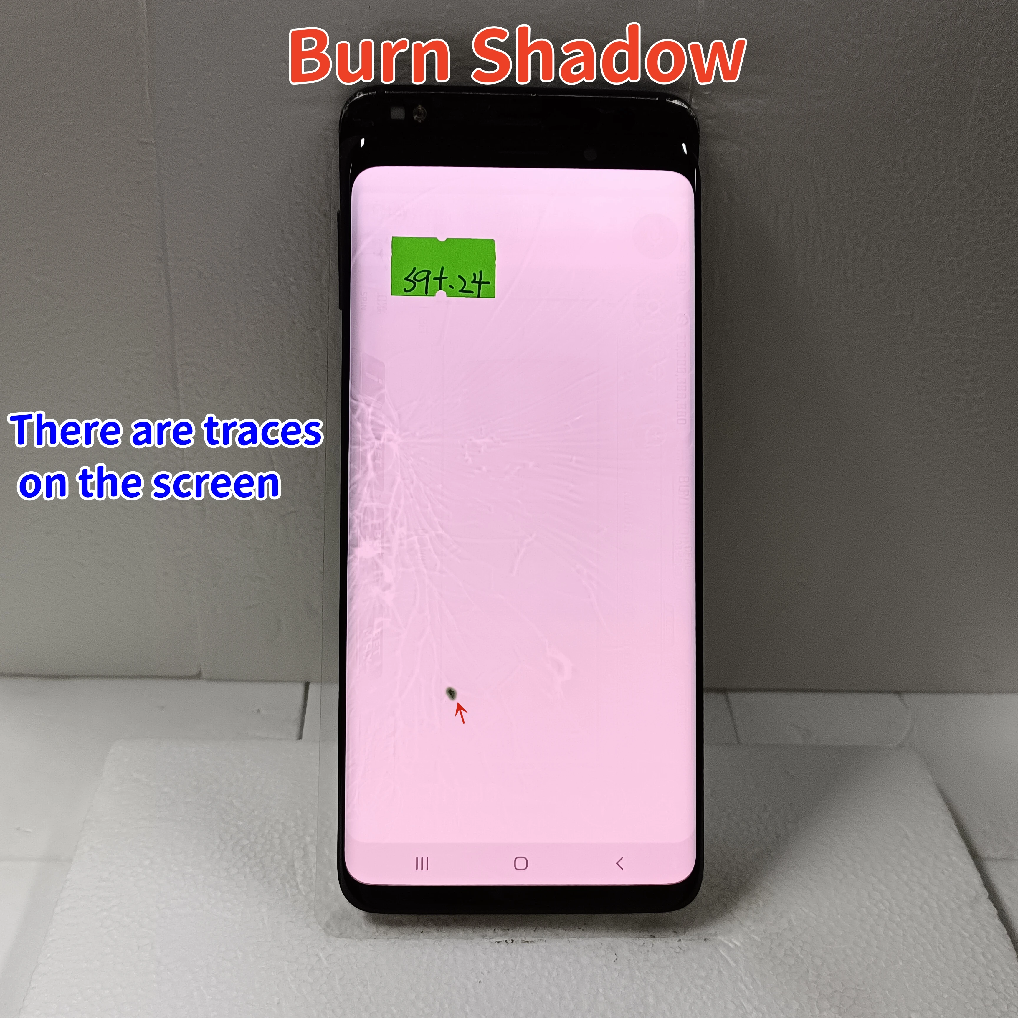 Amoled FOR S9+ Touch Screen For Samsung Galaxy S9 PLUS G965 G965U G965F G9650 S9plus LCD Display Replacement，With burn shadows