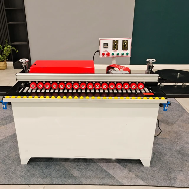 High-speed wooden cabinet door plywood medium density fiberboard automatic edge banding machine medium density fiberboard produc