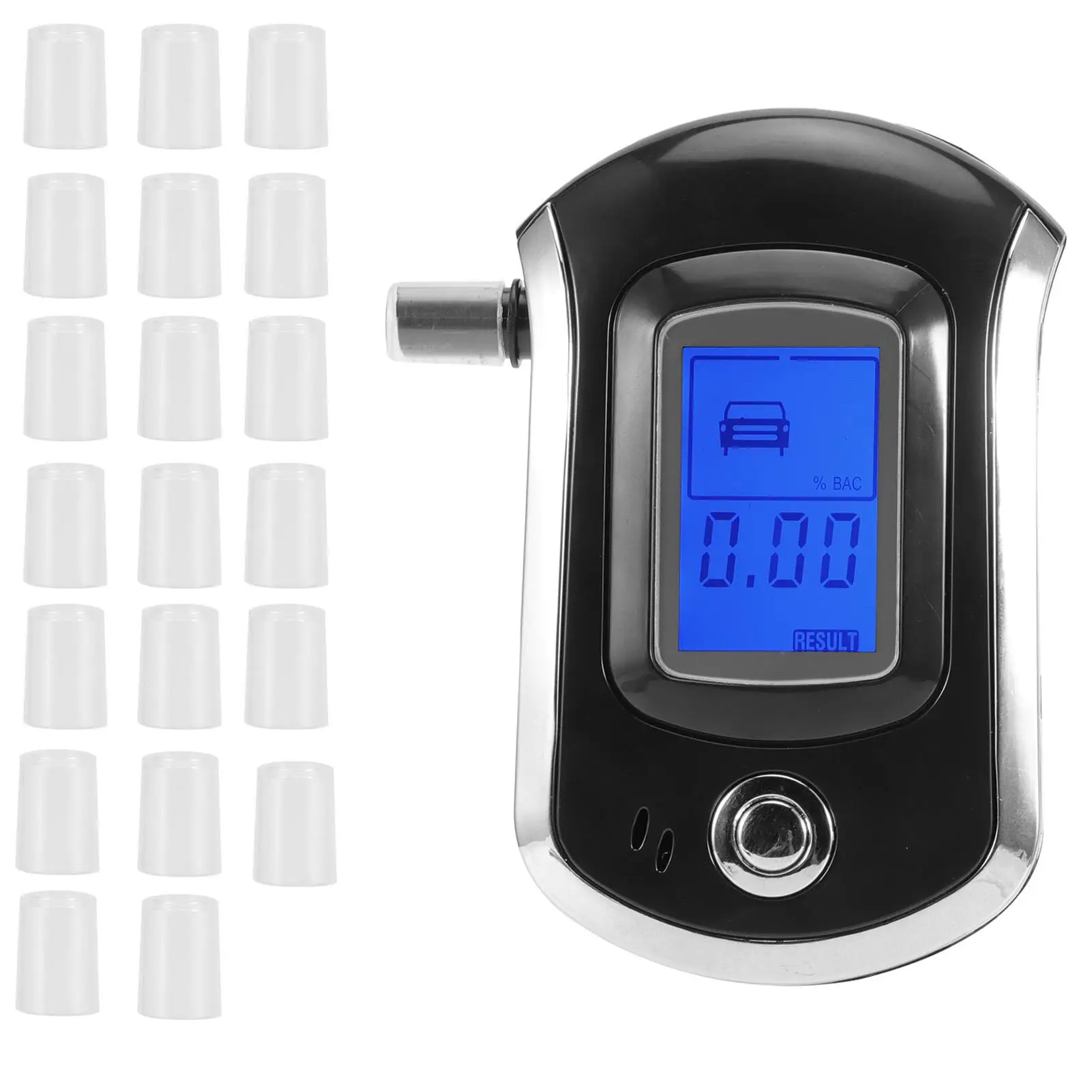 for professional Breathalyzer with Warning Function - One-Button Operation & 20 Mouthpieces for personal Use