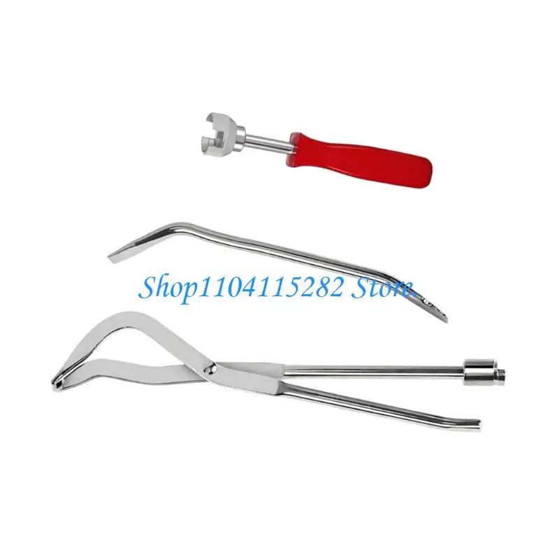  Steel Drum Brake Tool Set with Spring Pliers and Adjusting Spoon