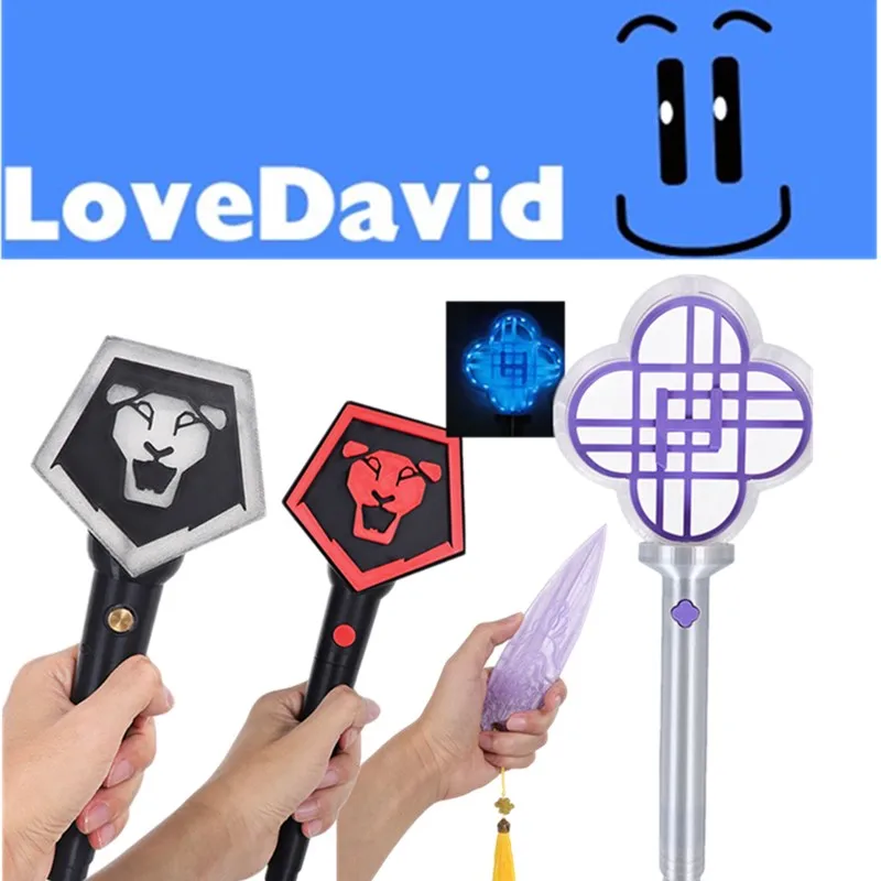 

Jinu Demons Boys Fantasia 2025 Fans Cheer Stick Hunters Mira Rumi Zoey Cosplay Glow Stick Props Halloween Costume Accessories