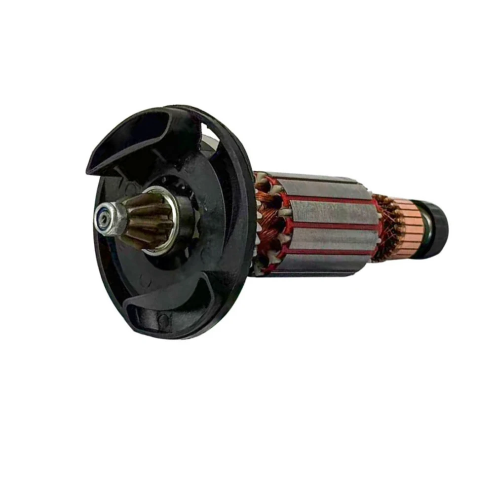 For 6 100 Angle Grinder For Rotor Assembly Copper Core With Carbon Brushes Straight Teeth Replacement Part Power Tool Accessorie