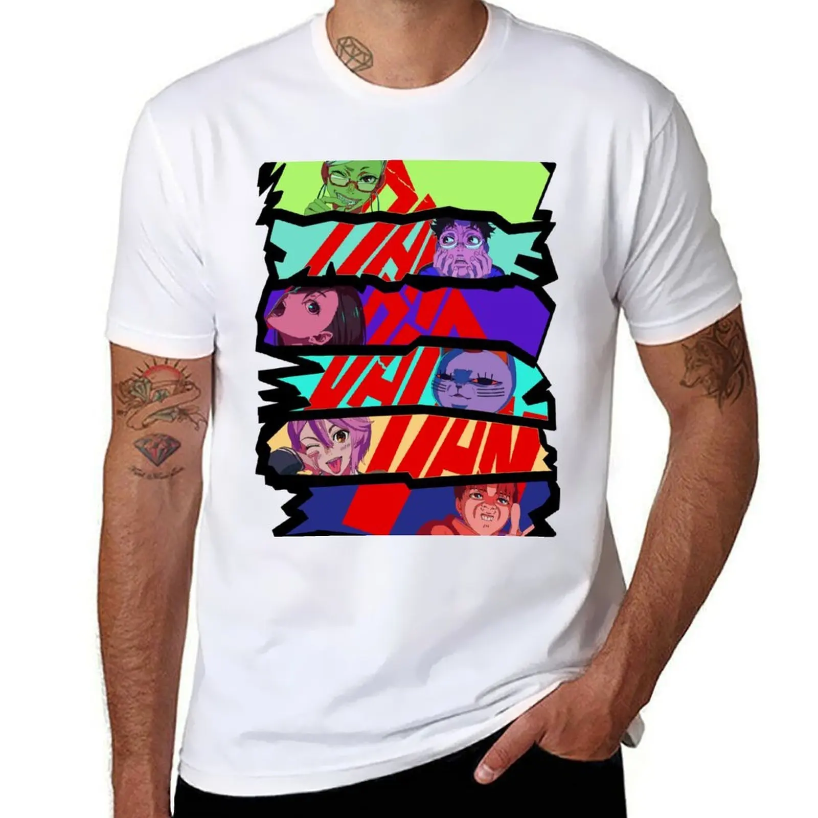 

Dandadan Characters Collage T-Shirt man t shirts for men casual cotton t shirt pack T-Shirt
