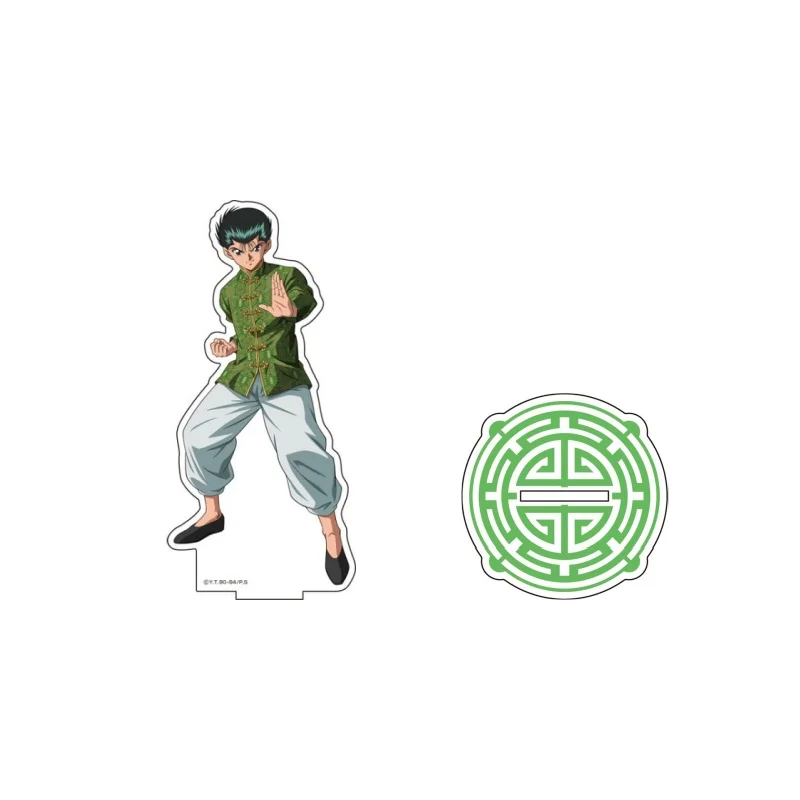 Nieuwe Anime Yuyu Hakusho Figuren Urameshi Yuusuke Acryl Stands Kuwabara Kazuma Character Model Bord Bureau Decor Staand Cadeau