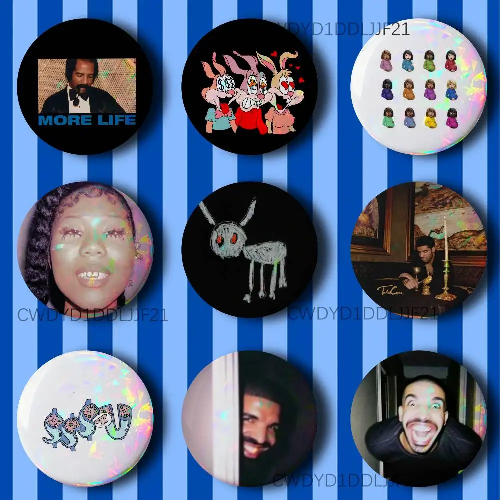D-Drake Some Sexy Songs 4 U Badge Brooch Figure Lapel Pins Clothes Backpack Fashion Cute Collection Decoration Display