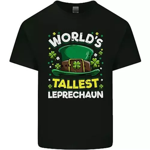 Mondes Tallest Leprechaun St. Patrick's Day Children  Tees Y2K tops Unisex Summer Short Sleeve