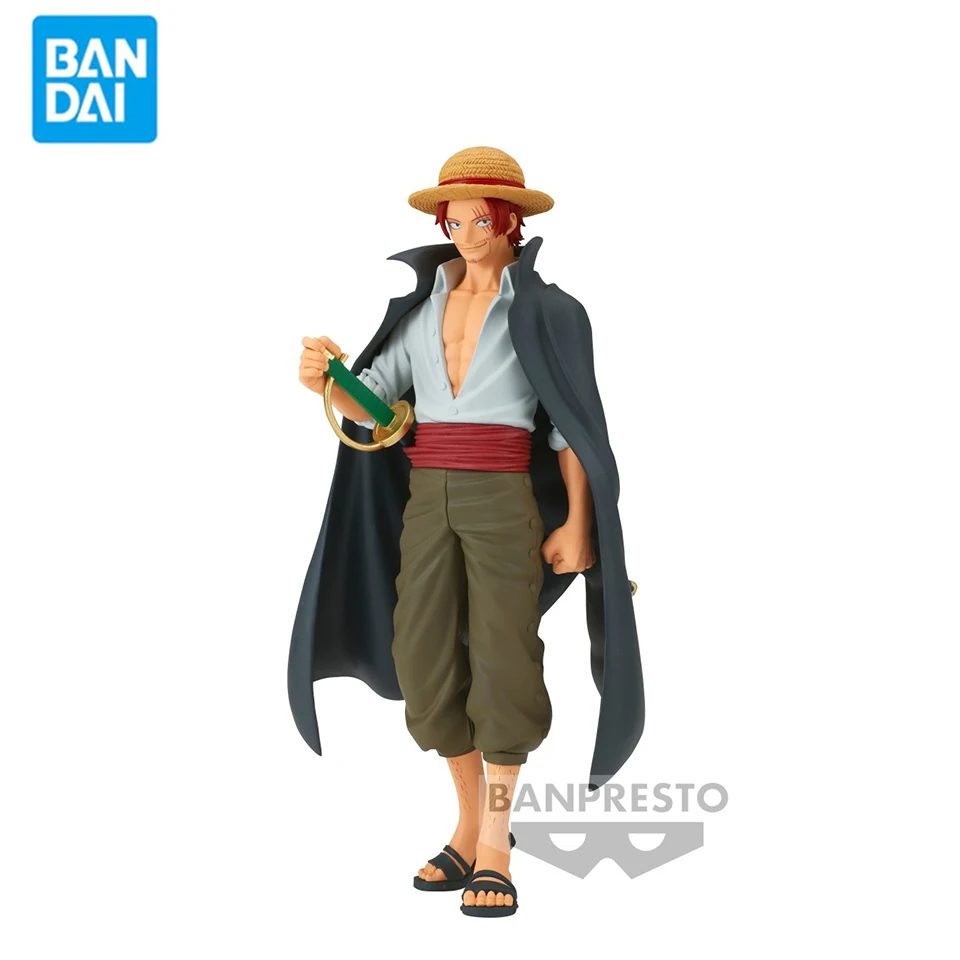 Original Genuine Banpresto One Piece  DXF THE Grandline Men 17cm Shanks PVC Action Figures GK Statue Collection Model Toys