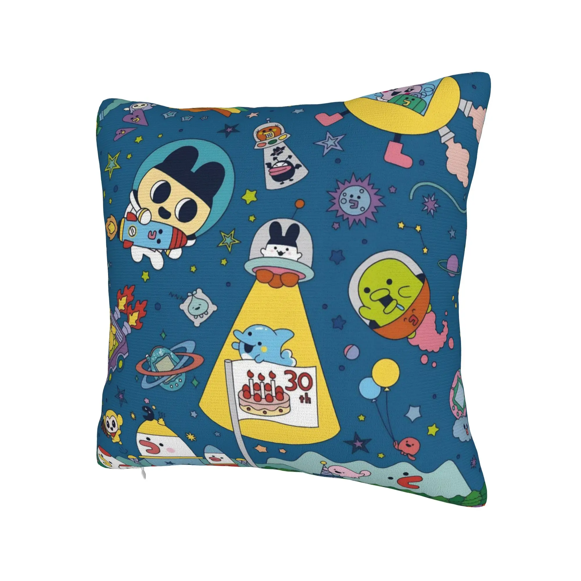 Cartoon T-Tamagotchi Pillowcase Stuff Printed Cushion Cover Decorations  Pillow Case Cover Home Multiple Sizes