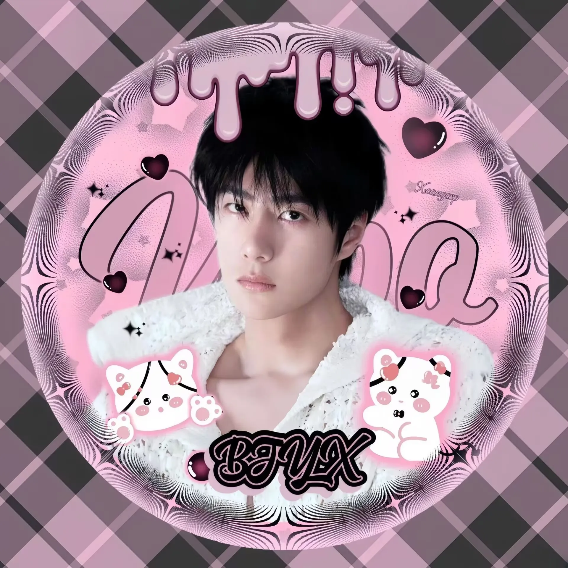 「Bo Jun Yi Xiao「Wang Yibo Xiao Zhan」高外観レベルバーバッジバックパックペンダントギフト。