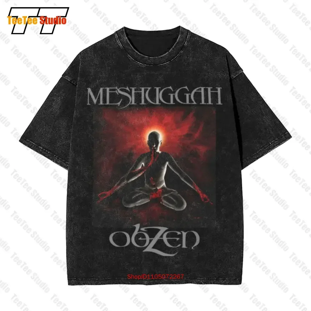 Camiseta extragrande Vintage de Obzen con banda de Metal extremo sueco de Meshuggah X0QQ