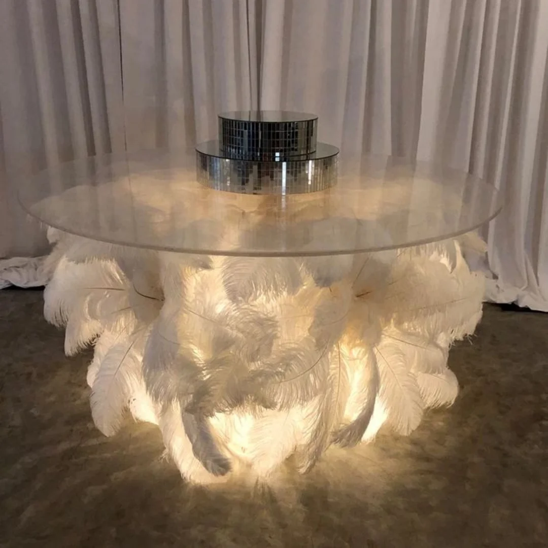 

500Pcs Colored Ostrich Feathers 25-30cm for Party Wedding Home Decor Natural Ostrich Feather Table Centerpiece Decoration Crafts