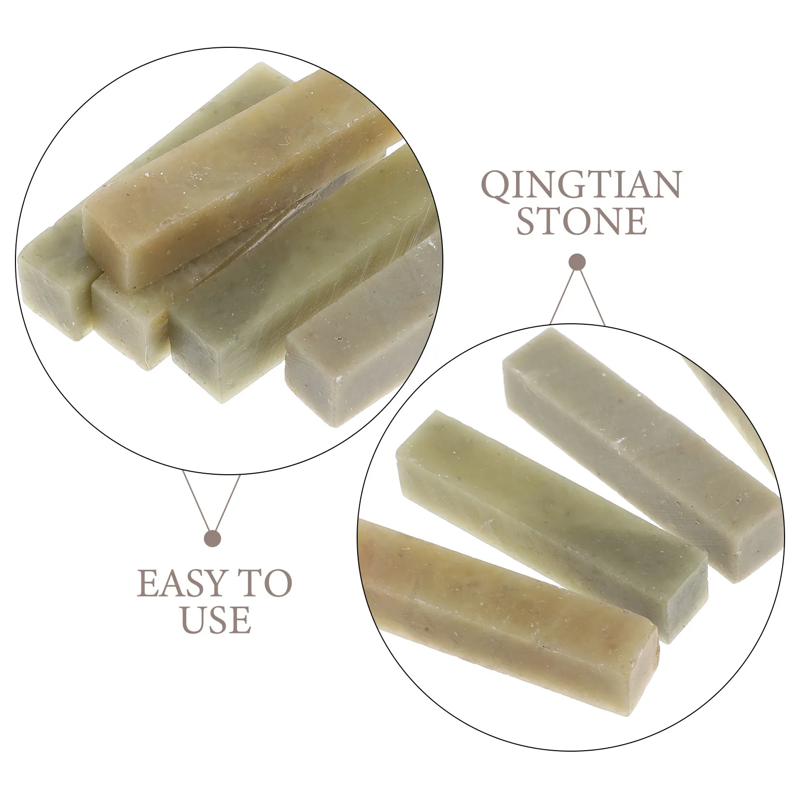 5pcs Chinese Engraving Stamp Blanks Qingtian Calligraphy Carving for DIY Name Artistic Stone Seal Block