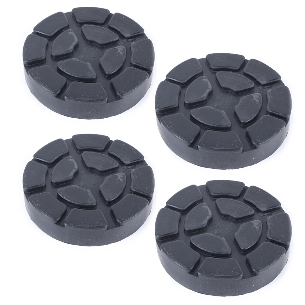 Universal Car Lift Jack Stand Rubber Pads Support Block Black Slotted Floor Pad Frame Car Lifting Rubber Pad Car Accessories