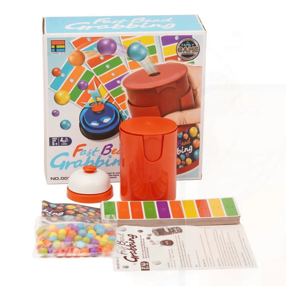 

Fast Bead Grabbing Board Game for Two Players with Exciting Bells Funny Match Strategy Games Perfect for Kids Adults Interaction