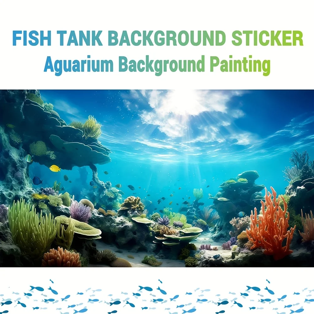 Wolkenkorallen-Aquariumhintergrundbild, Fischbecken-Hintergrundmalerei, Fischbecken-Landschaftsgestaltungs-Dekorationszubehör