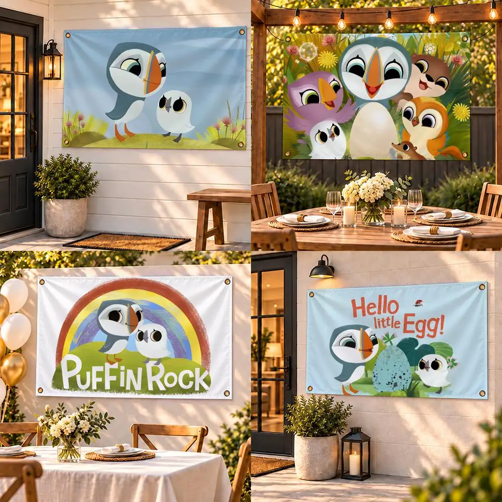 Hello L-little E-Egg! Flags Custom Wall Hanging Background Art Banner For Bedroom Home Living Room Outdoor Decor