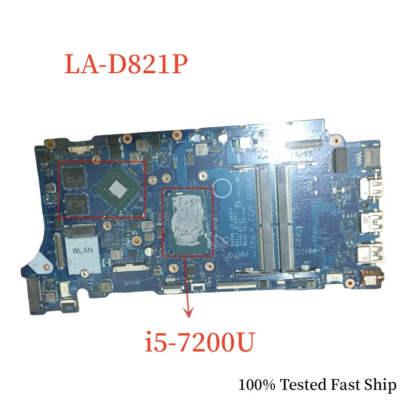 

Семейная материнская плата для DELL Inspiron 7460 7560 с процессором I5-7200U DDR4, 100% протестирована, быстрая доставка