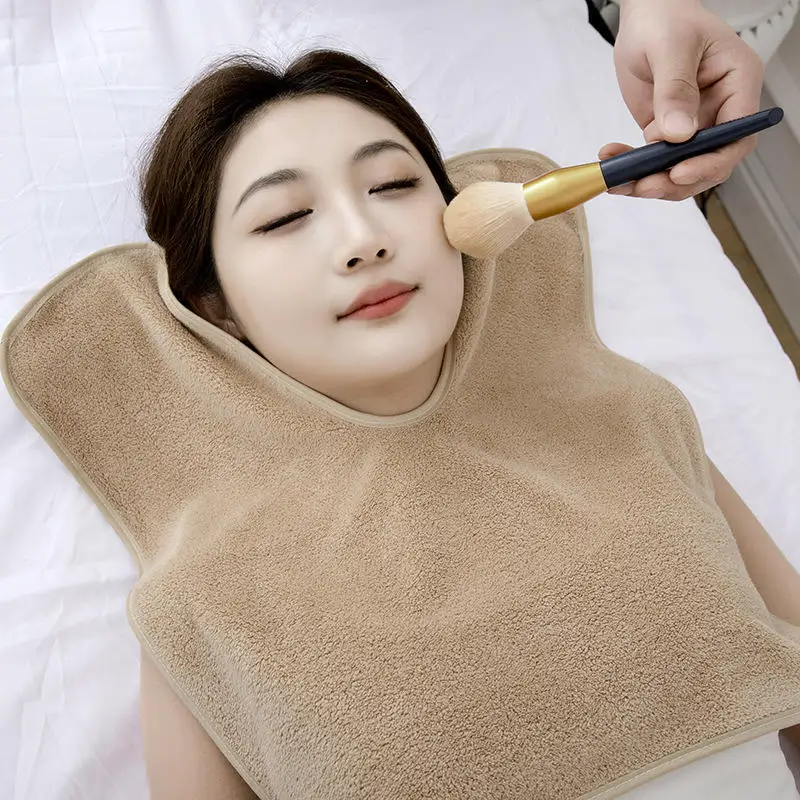 Toalha de Massagem para Salão de Beleza, Toalha Facial de Microfibra SPA, Toalhas em Forma de U para Esteticistas, Ferramentas de Cuidados com a Pele
