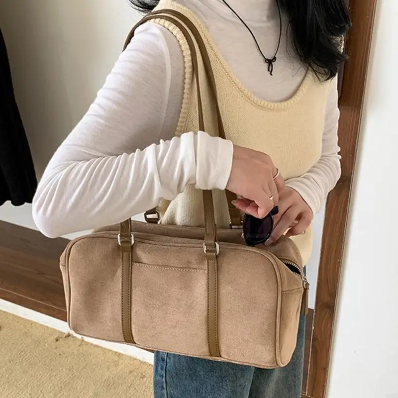 

M6CC Women Handbag All-matching Underarm Bag Large Capacity Shoulder Bag Aesthetic Armpit Bag Casual Shopping Dating Bag