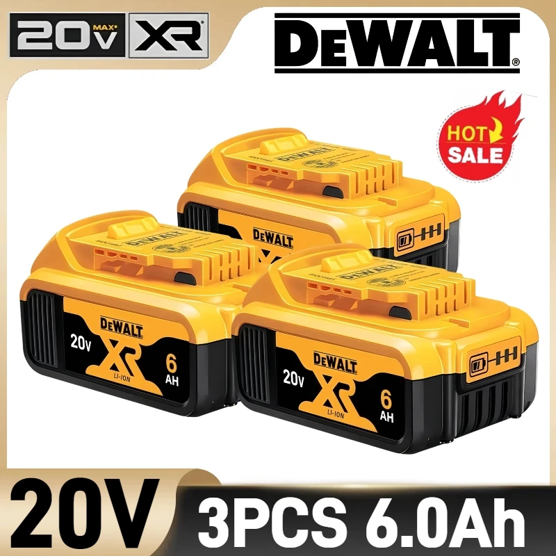 

Original 20V 5AH 6AH DeWalt Battery Replacement for DeWalt DCB184 DCB181 DCB182 DCB200 20V Power Tool Battery Fast Charger