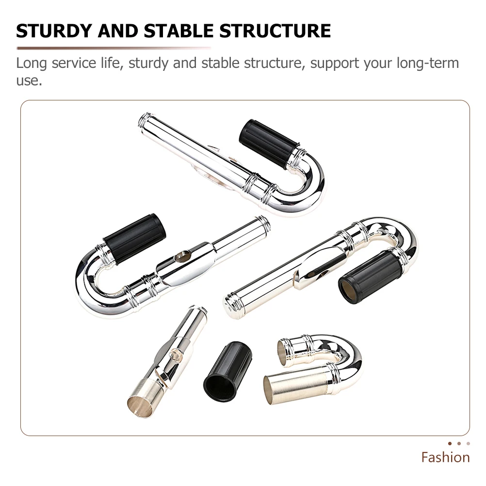 

Portable Metal Flute Head Joint for Kids Sturdy Stable Structure Professional Practice Performance Accessories Exquisite Design