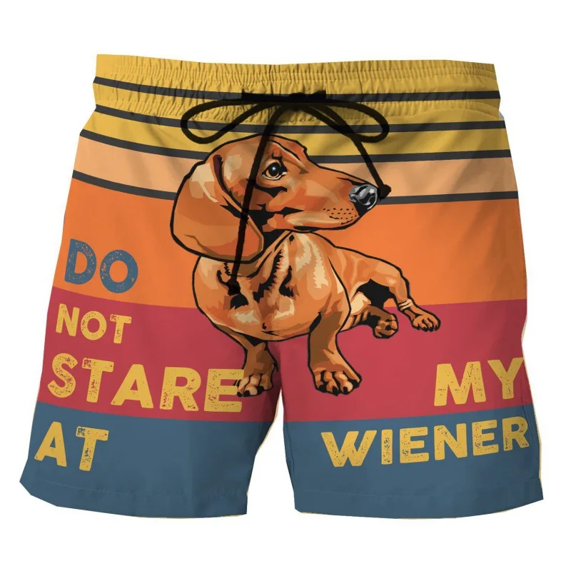 Summer Animal 3D Print Men's Hawaiian Beach Shorts Mens Swim Casual Board Pants Oversized Surfing Swimsuits Trunks Man Clothing